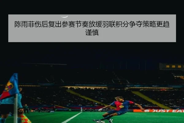 陈雨菲伤后复出参赛节奏放缓羽联积分争夺策略更趋谨慎 - HUAQIU.COM